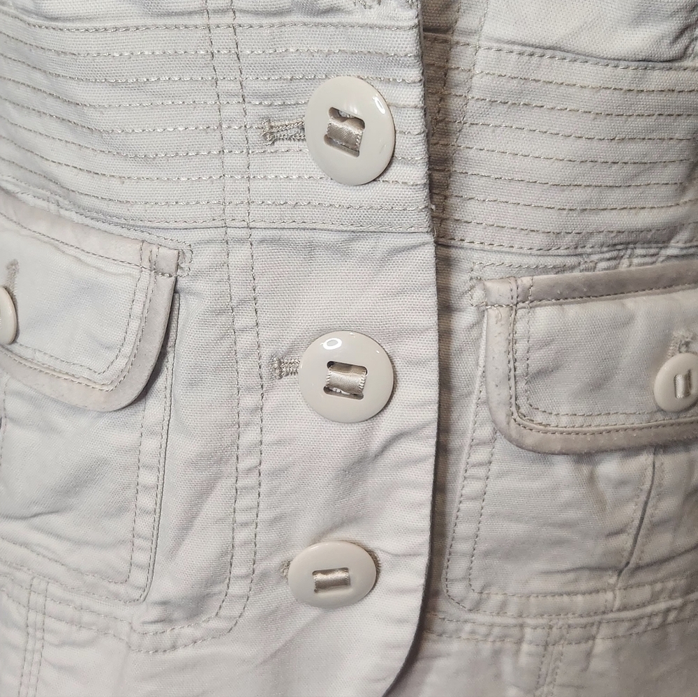 White House Black Market‎ Women's Off White Fitted Jacket - Picture 3 of 8